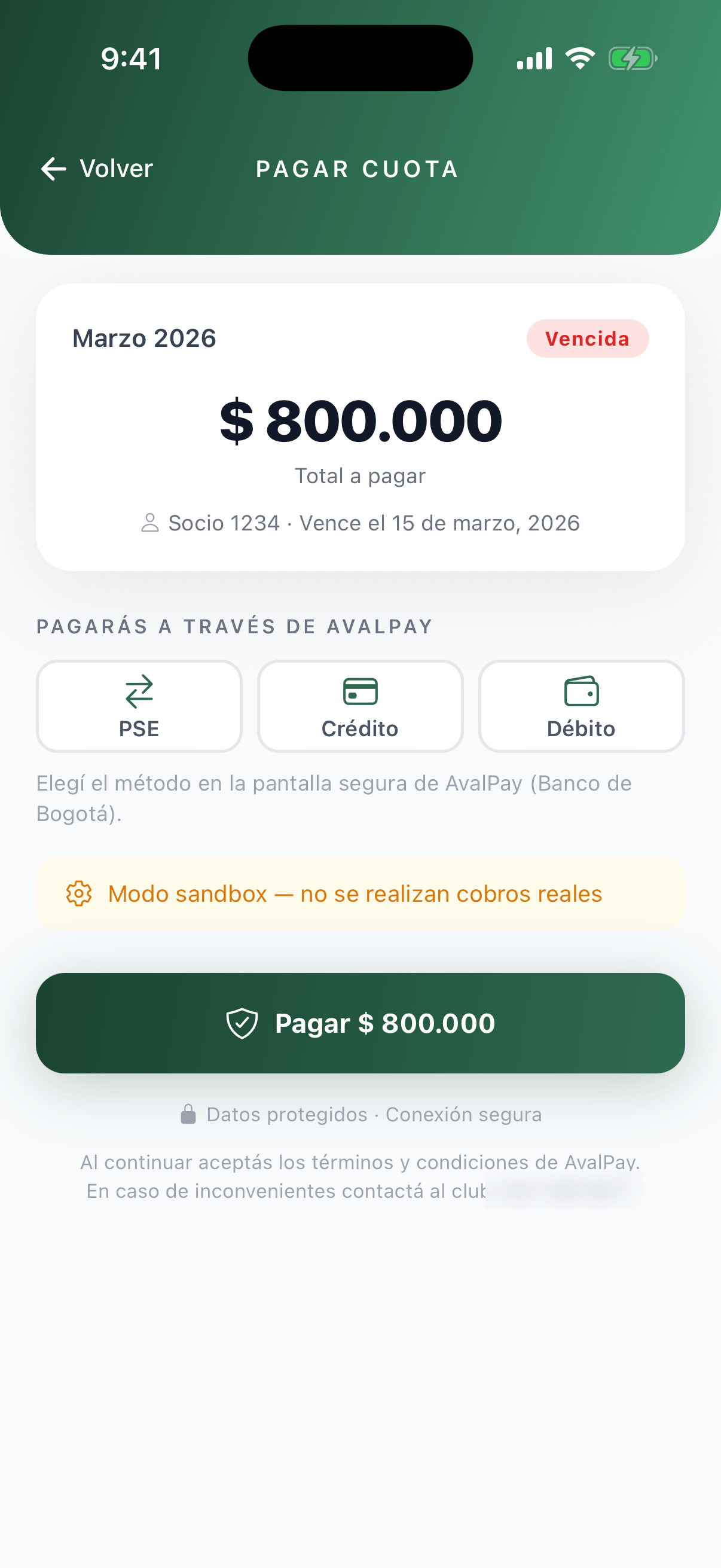 Payment — gateway methods
